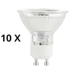 Lampadine Led-Ideal Lux Confezione n10 lampadine gu10 led 5w 4000k 430lm ottica 50