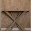 Mobili Ingresso Moderni-Selezionato da Mazzolaluce Consolle da ingresso in metallo moderno beige