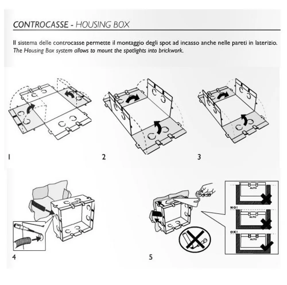 Accessori-Selezionato da Mazzolaluce Controcassa in metallo per laterizio muratura cod. 0234003