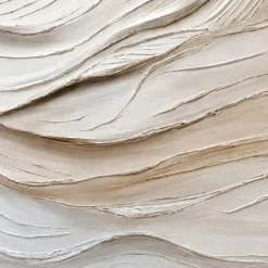 Quadri Moderni-Selezionato da Mazzolaluce Coppia di quadri astratti moderni pittura materica su tela per soggiorno bianco beige