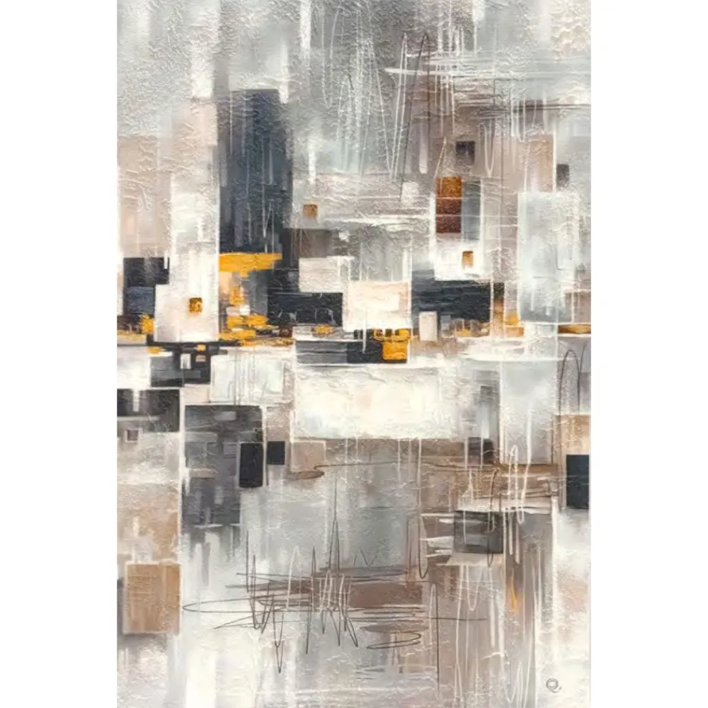 Quadri Moderni-Selezionato da Mazzolaluce Coppia di quadri astratti 50x70 moderni decorati telaio francese