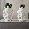 Soprammobili Moderni-Bongelli Preziosi Coppia teste di moro bianco argento