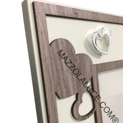 Soprammobili Moderni-Bongelli Preziosi Cornice portafoto cuori da tavolo 18x24 rovere