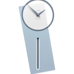 Orologi Da Parete Moderni-Selezionato da Mazzolaluce Corologio a pendolo moderno da parete sherlock legno azzurro polvere