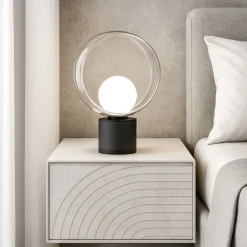 Abat Jour-Vivida International Cosmit nera h26 abat-jour design moderna metallo vetro