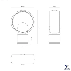 Abat Jour-Vivida International Cosmit vivida h32cm abat-jour nera design moderna