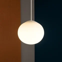Lampade A Sospensione-Ideal Lux Cotton sp1 d13 lampada a sospensione sfera bianca