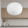 Lampadari Cucina-Ideal Lux Cotton sp1 d40 lampadario da cucina ovale bianco