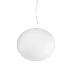 Lampadari Moderni-Ideal Lux Cotton sp1 d30 lampadario particolare moderno vetro bianco
