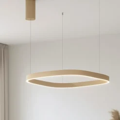 Lampadari Moderni-Gea Luce Criseide lampadario moderno sabbia led 60w 3000k quadrato