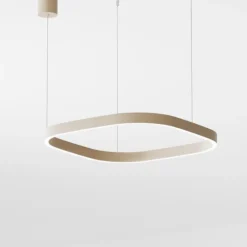 Lampadari Moderni-Gea Luce Criseide lampadario moderno sabbia led 60w 3000k quadrato