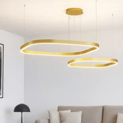 Lampadari Moderni-Gea Luce Criseide lampadario per salotto led oro 3000k