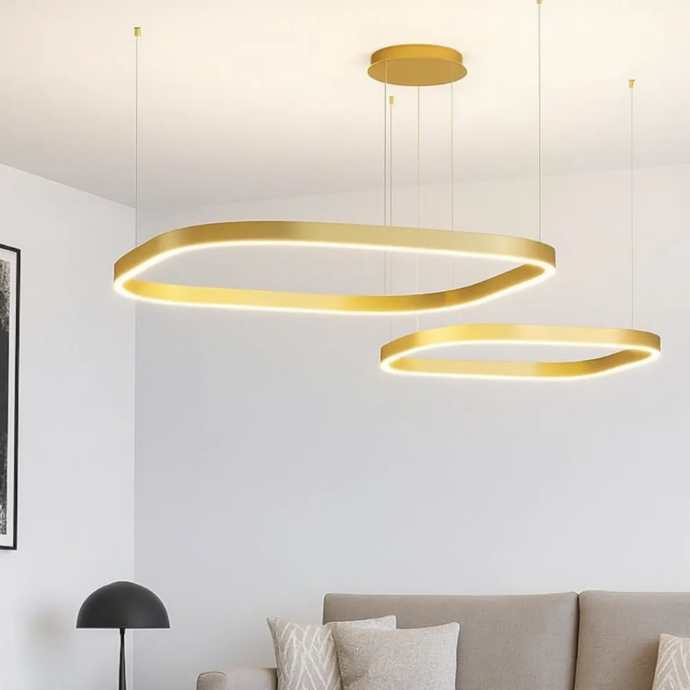 Lampadari Moderni-Gea Luce Criseide lampadario per salotto led oro 3000k