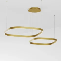 Lampadari Moderni-Gea Luce Criseide lampadario per salotto led oro 3000k