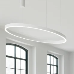 Lampadari Moderni-Gea Luce Criseidei lampadario moderno ovale bianco 100w