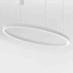 Lampadari Moderni-Gea Luce Criseidei lampadario moderno ovale bianco 100w