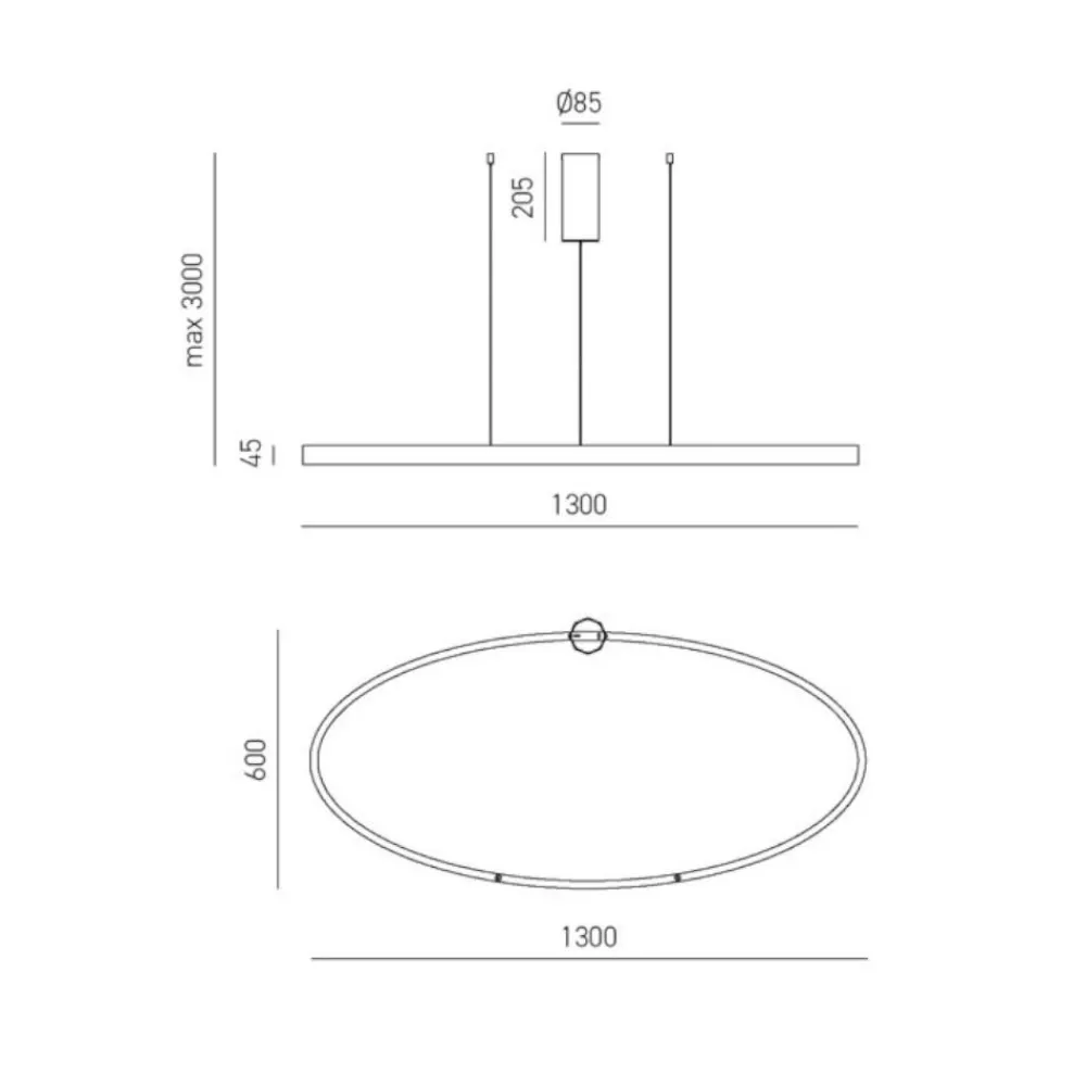 Lampadari Moderni-Gea Luce Criseidei lampadario moderno ovale bianco 100w