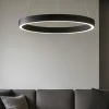 Lampadari Moderni-Gea Luce Criseide s-p nero lampadario cerchio led 60w 3000k