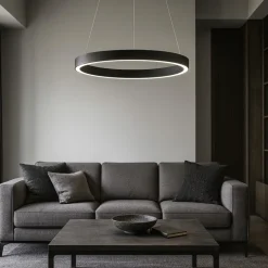 Lampadari Moderni-Gea Luce Criseide s-p nero lampadario cerchio led 60w 3000k
