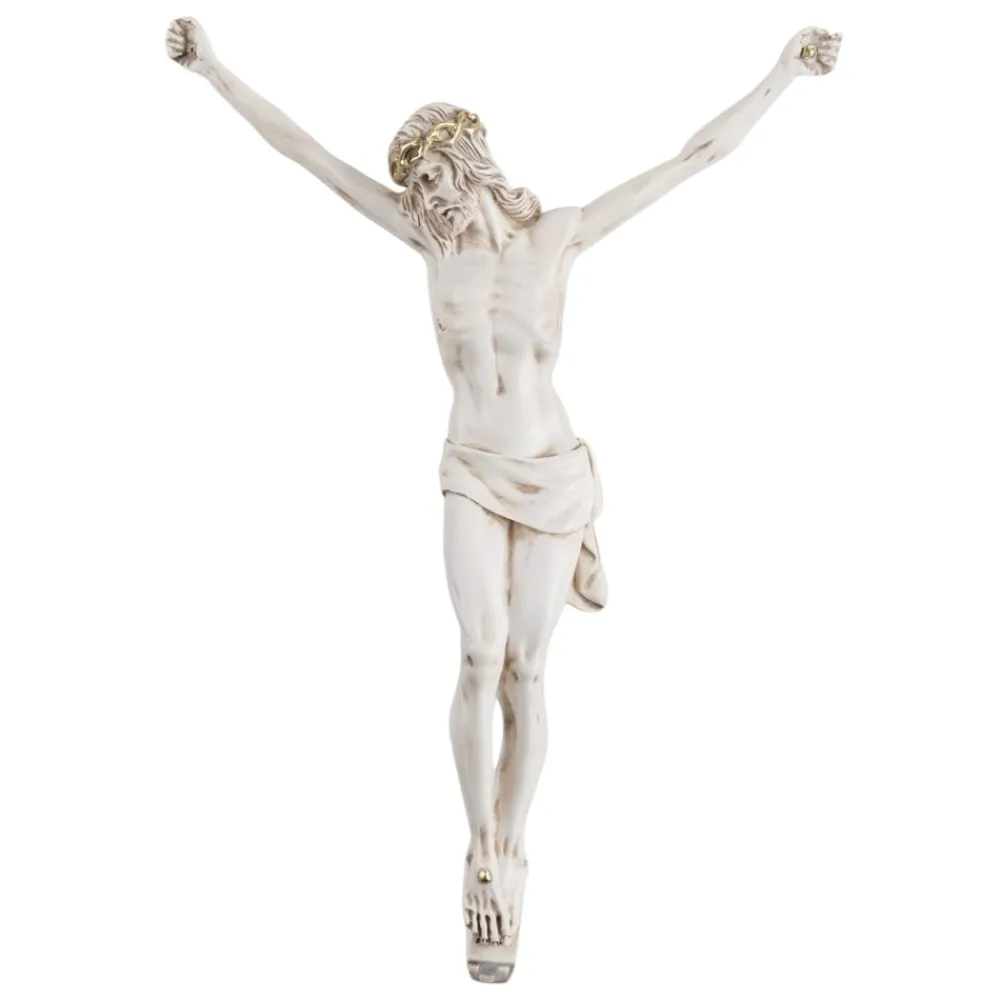 Crocifissi Da Parete-Selezionato da Mazzolaluce Cristo da parete crocifisso 32x23 avorio oro