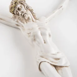 Crocifissi Da Parete-Selezionato da Mazzolaluce Cristo da parete crocifisso 32x23 avorio oro