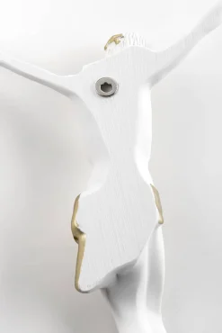 Crocifissi Da Parete-Selezionato da Mazzolaluce Crocifisso cristo da parete 32x23 bianco oro