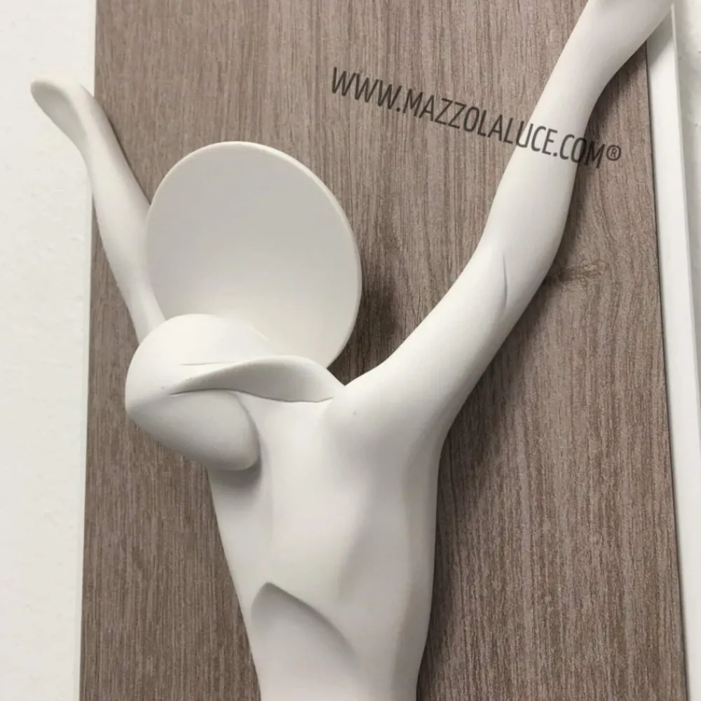 Crocifissi Da Parete-Bongelli Preziosi Crocifisso da parete moderno rovere