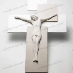 Crocifissi Da Parete-Bongelli Preziosi Crocifisso da parete moderno tortora 60x40