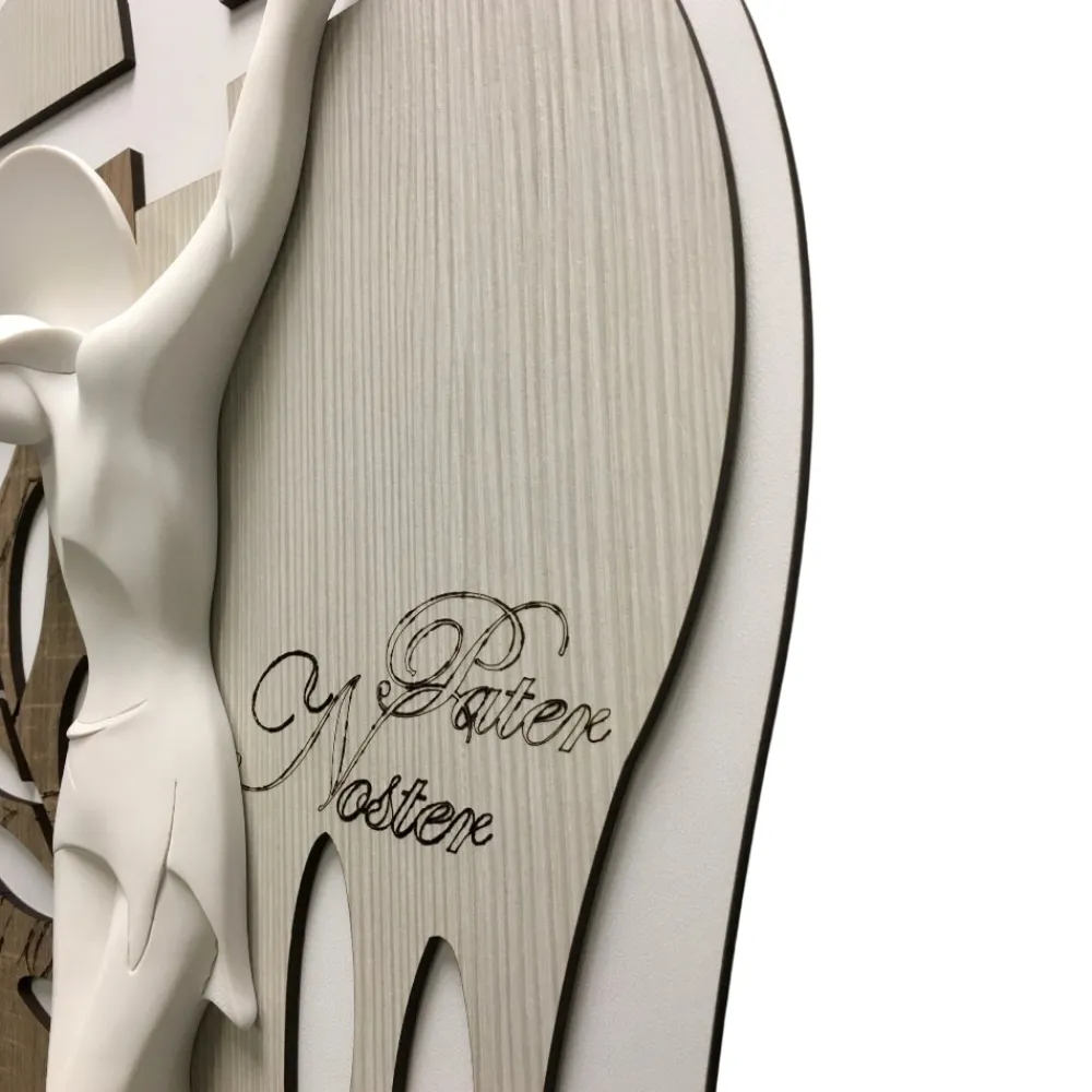 Crocifissi Da Parete-Selezionato da Mazzolaluce Crocifisso da parete moderno pasqua legno cristo resina