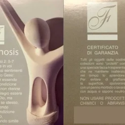 Crocifissi Da Parete-Selezionato da Mazzolaluce Crocifisso da parete o tavolo moderno 40x19 avorio cristo argento