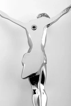 Crocifissi Da Parete-Selezionato da Mazzolaluce Crocifisso da parete 22x16 colore argento