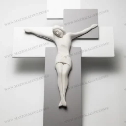 Crocifissi Da Parete-Bongelli Preziosi Crocifisso da parete 42x30 grigio moderno
