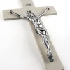 Crocifissi Da Parete-Selezionato da Mazzolaluce Crocifisso da parete 48x30 nocciola argento