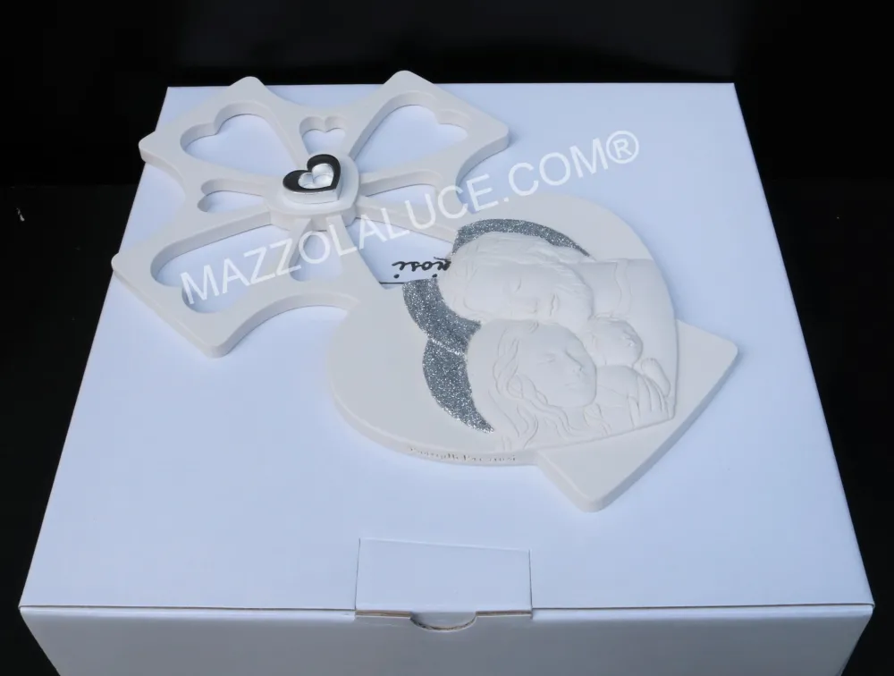 Crocifissi Da Parete-Bongelli Preziosi Crocifisso da parete 20x30 sacra famiglia capezzale