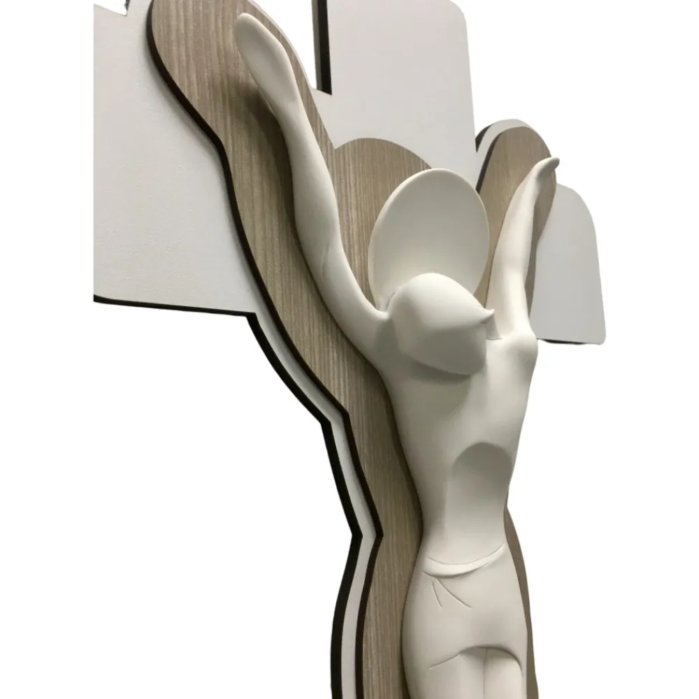 Crocifissi Da Parete-Selezionato da Mazzolaluce Crocifisso stilizzato da parete design moderno 51x29