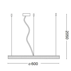 Lampadari Moderni-Ideal Lux Crown sp d60 lampadario particolare tondo led 30w 3000k ottone