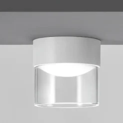 Faretti Da Soffitto-Linea Light Crumb plafoniera led tonda bianca 10w 3000k