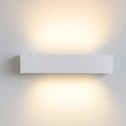 Applique Da Parete-Ideal Lux Cube ap d30 applique led 8w 3000k bianca 30cm