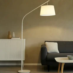 Lampade Da Terra-Ideal Lux Daddy pt1 lampada ad arco moderna bianca