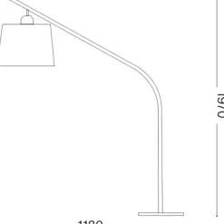 Lampade Da Terra-Ideal Lux Daddy pt1 lampada ad arco moderna bianca