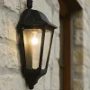Applique Da Esterno-Ideal Lux Dafne ap1 small applique lanterna classica nera da esterno ip55 e27