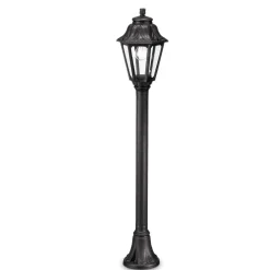 Lampioni Da Giardino-Ideal Lux Dafne pt1 lampione da giardino classico nero