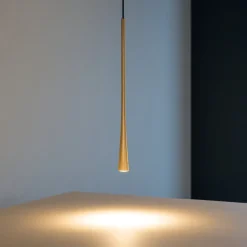 Lampade A Sospensione-Gea Luce Dafne sg bianco lampada a sospensione oro led 7w 3000k