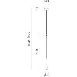 Lampade A Sospensione-Gea Luce Dafne sg nero lampada a sospensione led 7w 3000k