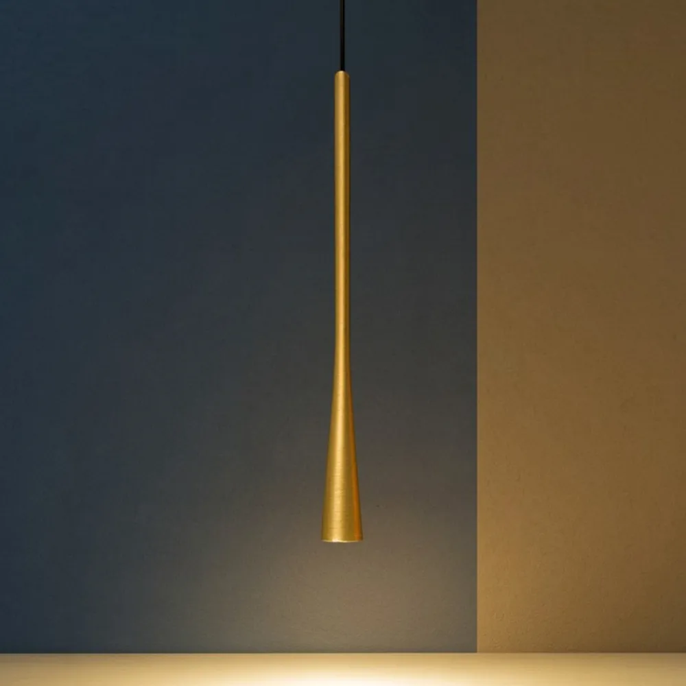 Lampade A Sospensione-Gea Luce Dafne spi lampada sospensione led 7w da incasso oro 3000k