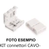 Strisce Led-Selezionato da Mazzolaluce Dai302 confezione 5 pz kit connettori cavo-strip - 10 mm ip20 per interno