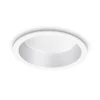 Faretti Da Incasso-Ideal Lux Deep fi faretto incasso per controsoffitto tondo bianco 10w 3000k 220v
