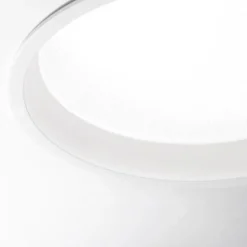 Faretti Da Incasso-Ideal Lux Deep fi faretto incasso per controsoffitto tondo bianco 10w 3000k 220v