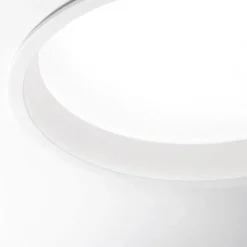 Faretti Da Incasso-Ideal Lux Deep fi led 30w 4000k faretto da bagno per controsoffitto bianco ip44