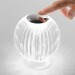 Abat Jour-Ideal Lux Diamond tl1 abat jour lampada da comodino senza fili ricaricabile